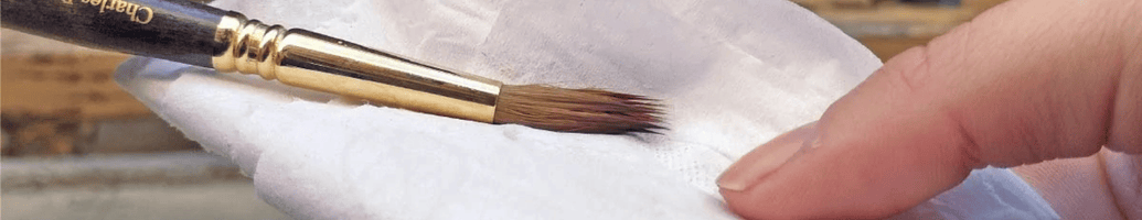 blog čistenie štetcov